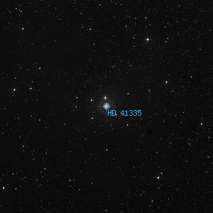 DSS image of HD 41335