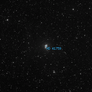 DSS image of HD 41759