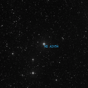 DSS image of HD 42054