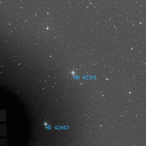 DSS image of HD 42301