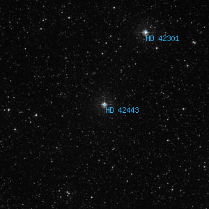 DSS image of HD 42443