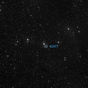 DSS image of HD 42477