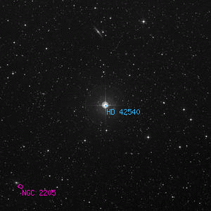 DSS image of HD 42540