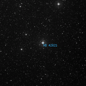 DSS image of HD 42621