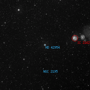 DSS image of HD 42954