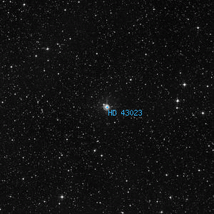 DSS image of HD 43023