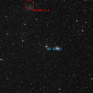 DSS image of HD 43112