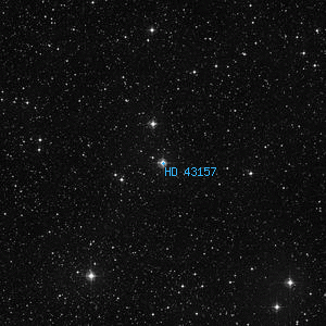 DSS image of HD 43157