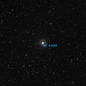 DSS image of HD 43445