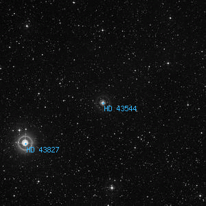 DSS image of HD 43544