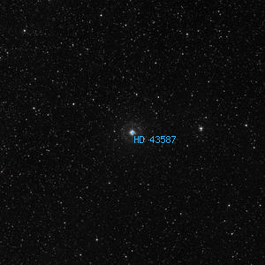 DSS image of HD 43587