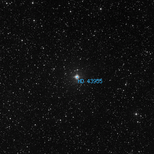 DSS image of HD 43955
