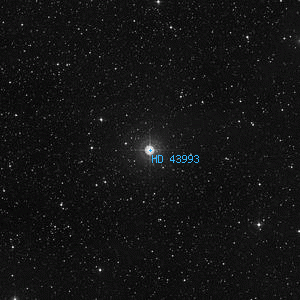 DSS image of HD 43993