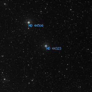 DSS image of HD 44323