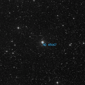 DSS image of HD 45067