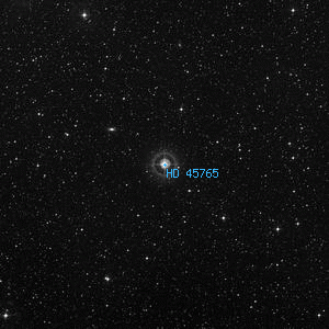 DSS image of HD 45765