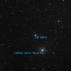 DSS image of HD 45871
