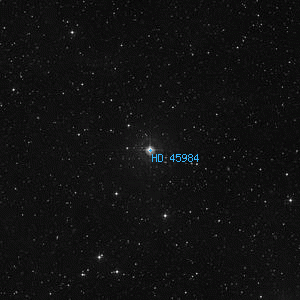 DSS image of HD 45984