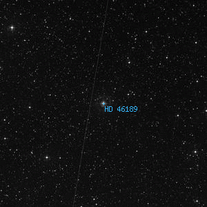 DSS image of HD 46189