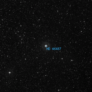 DSS image of HD 46487