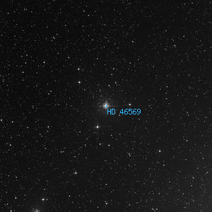 DSS image of HD 46569