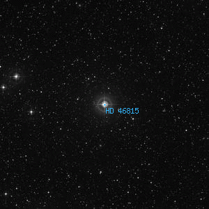DSS image of HD 46815