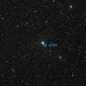 DSS image of HD 47054