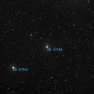 DSS image of HD 47144