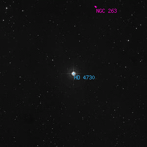DSS image of HD 4730