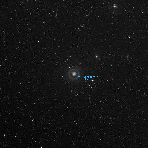 DSS image of HD 47536