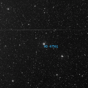 DSS image of HD 47561
