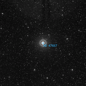 DSS image of HD 47667