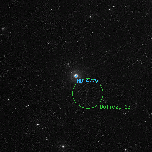 DSS image of HD 4775