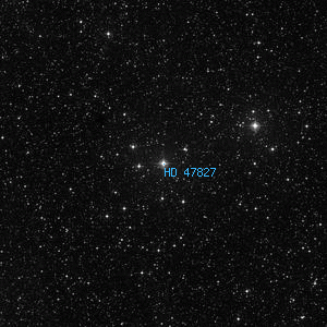 DSS image of HD 47827