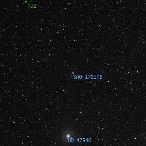 DSS image of SAO 172106