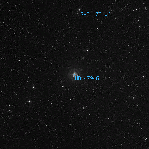 DSS image of HD 47946