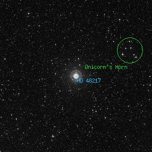 DSS image of HD 48217