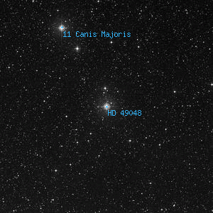 DSS image of HD 49048