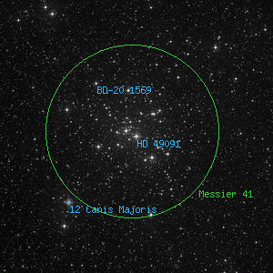 DSS image of HD 49091