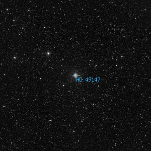 DSS image of HD 49147