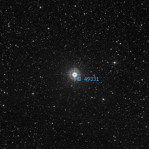 DSS image of HD 49331