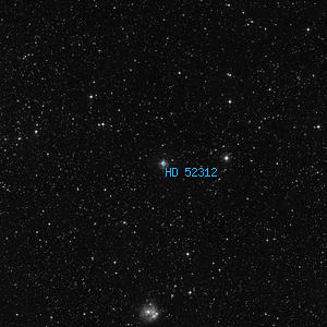 DSS image of HD 52312