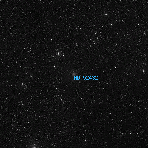 DSS image of HD 52432