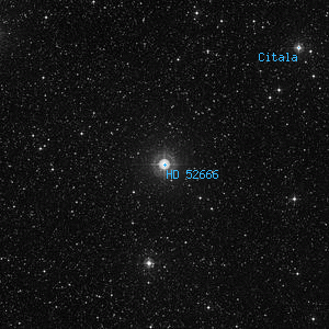 DSS image of HD 52666
