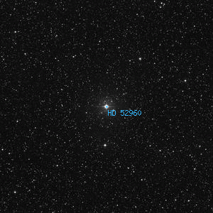 DSS image of HD 52960