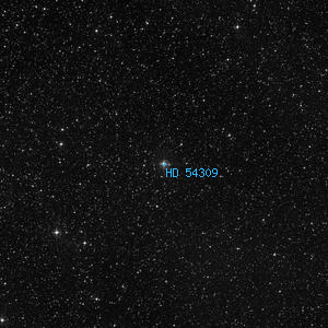 DSS image of HD 54309