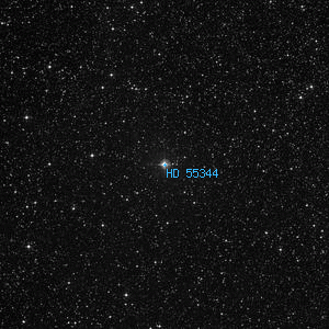 DSS image of HD 55344