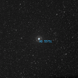 DSS image of HD 55751