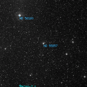 DSS image of HD 55857
