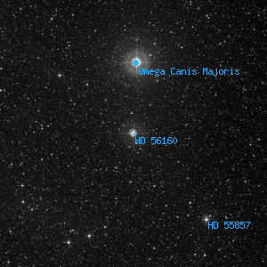 DSS image of HD 56160